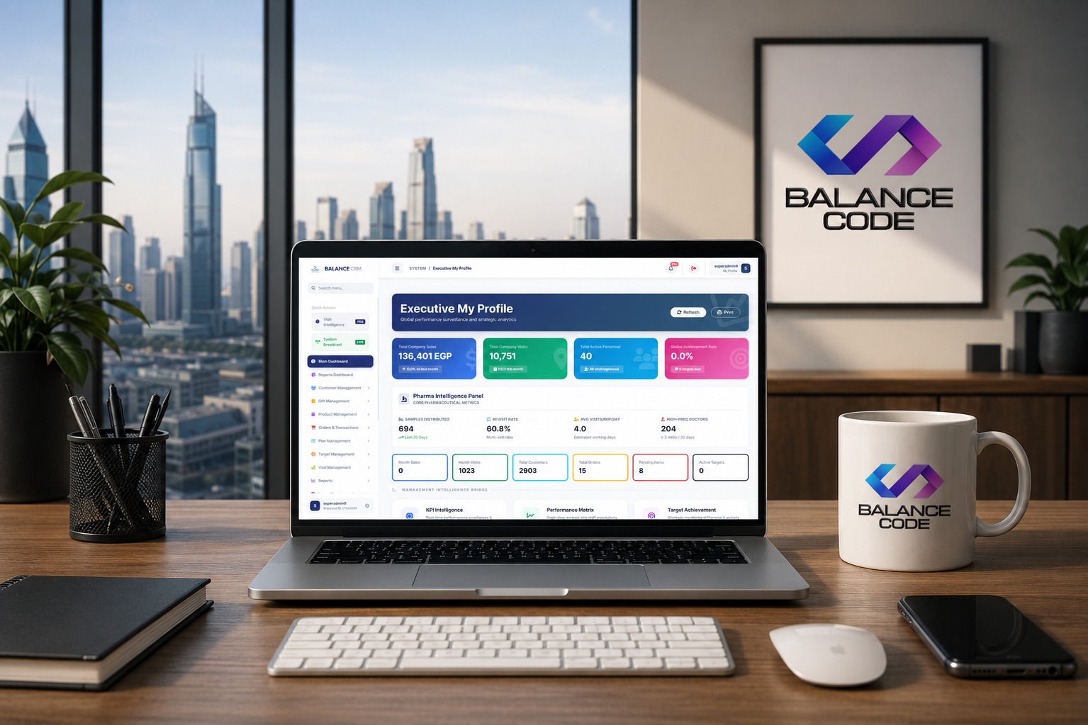 نظام CRM لإدارة المبيعات والتوزيع والتحصيل